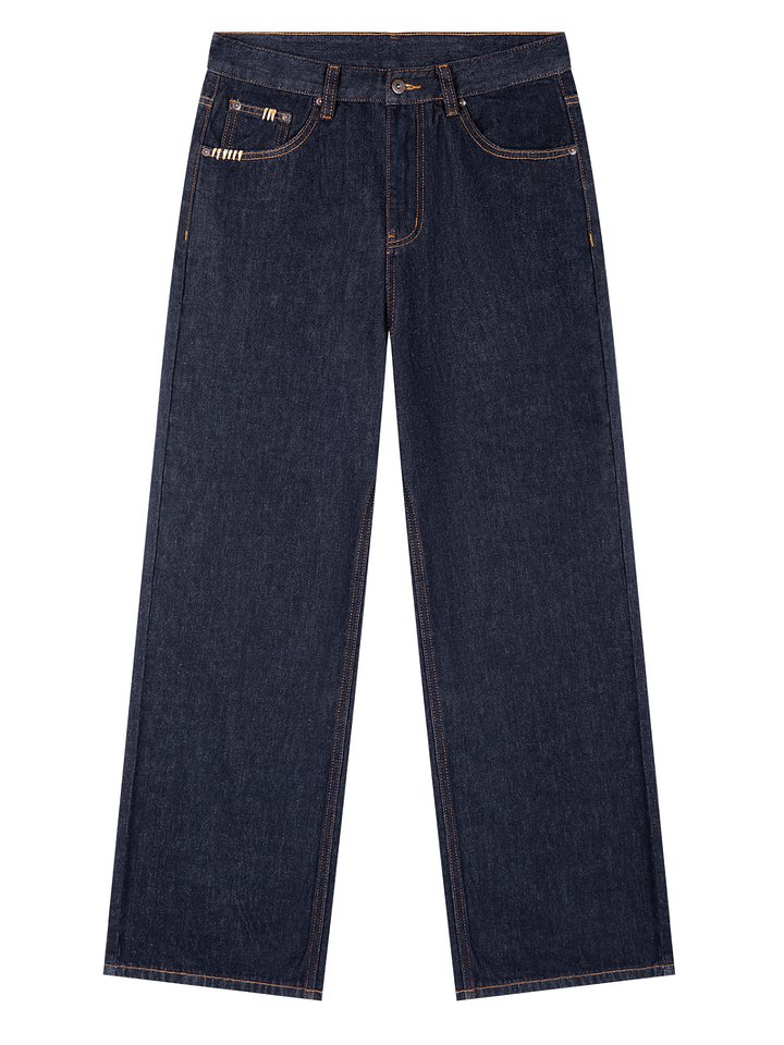 SWAHM Men’s Heavyweight Straight-Leg Denim Jeans product image (1)