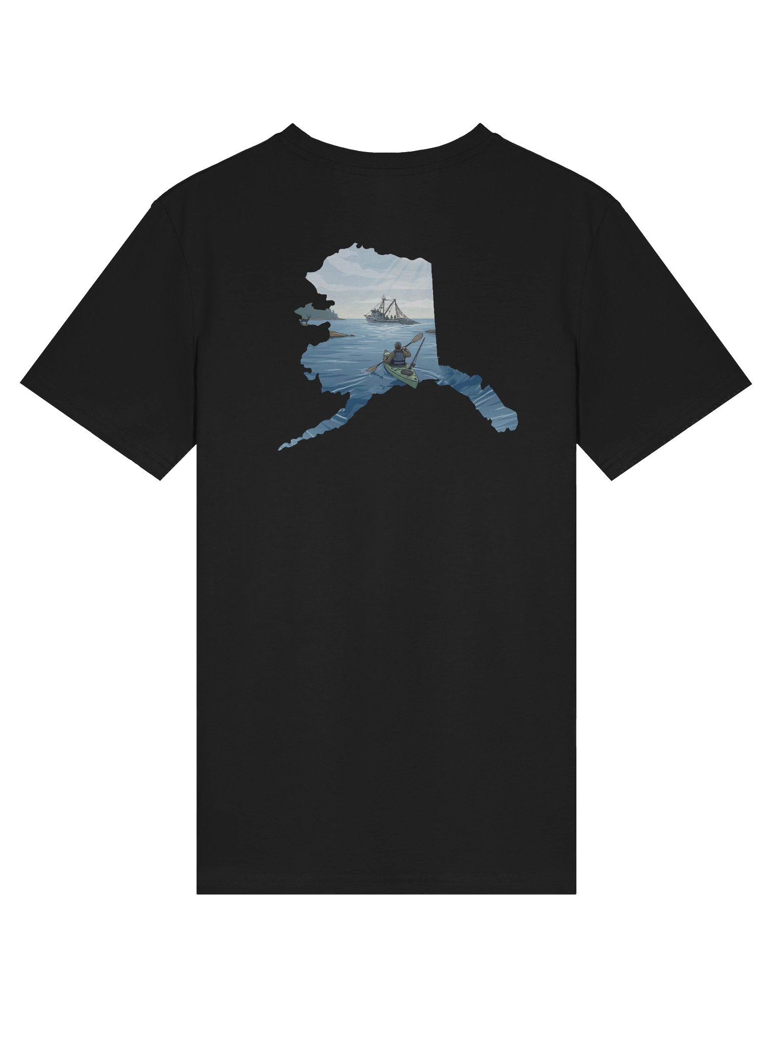 PREMIUM "KAYAKERS PARADISE" ORGANIC COTTON TEE product image (2)