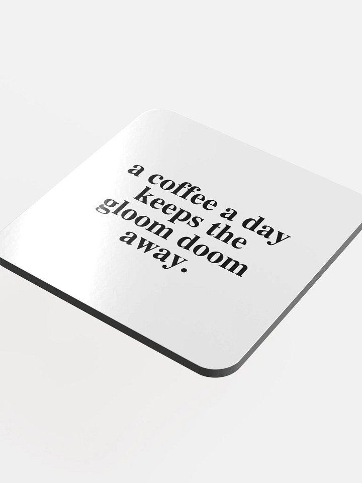 Coffee Gloom Coaster (White) product image (1)