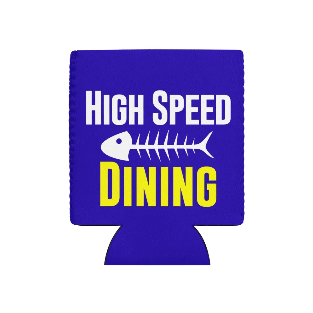 High Speed Dining Fishbone Logo - Can Cooler product image (1)