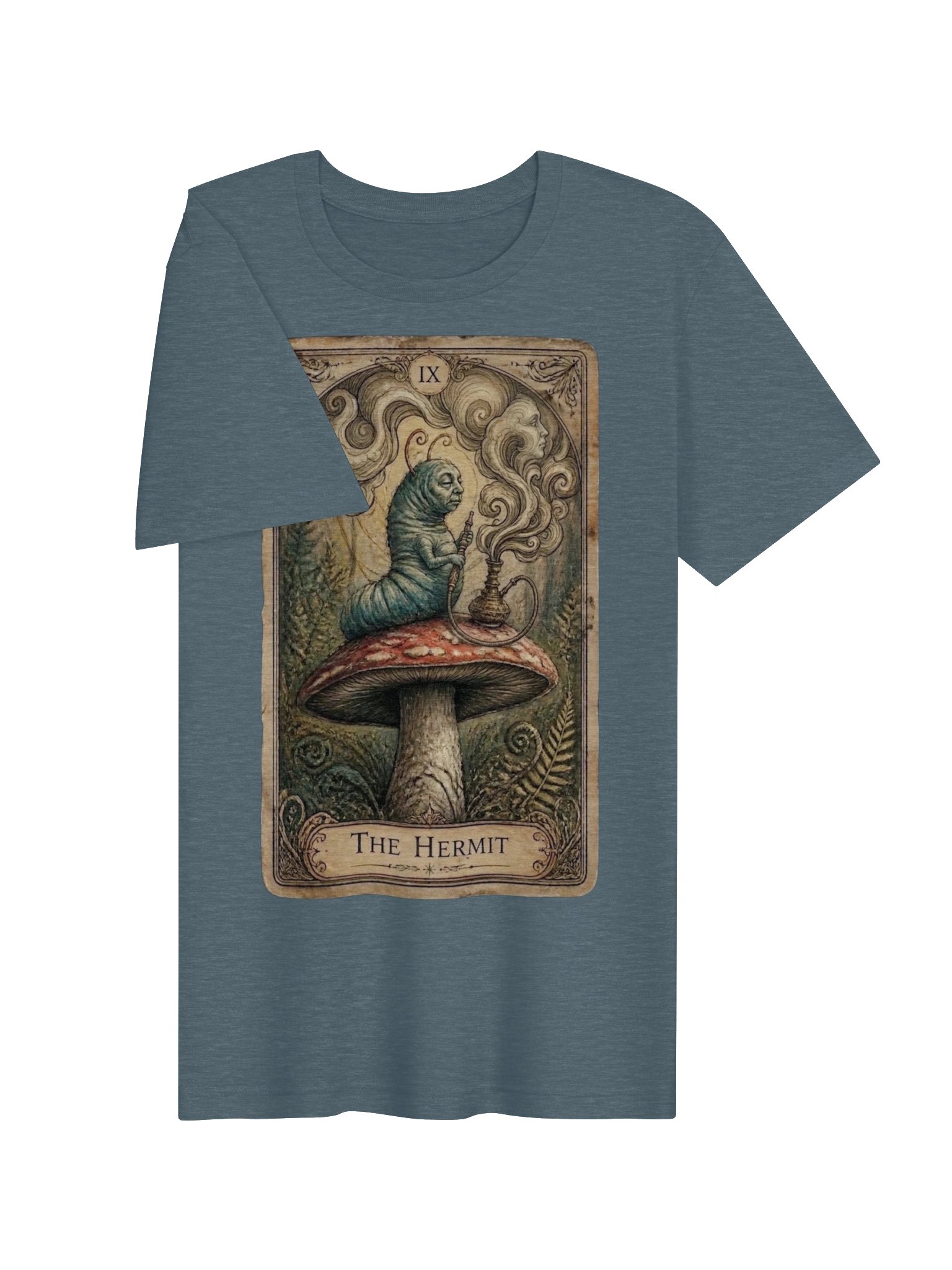 Caterpillar Hermit Tarot Shirt, Whimsical Wonderland Tee product image (4)