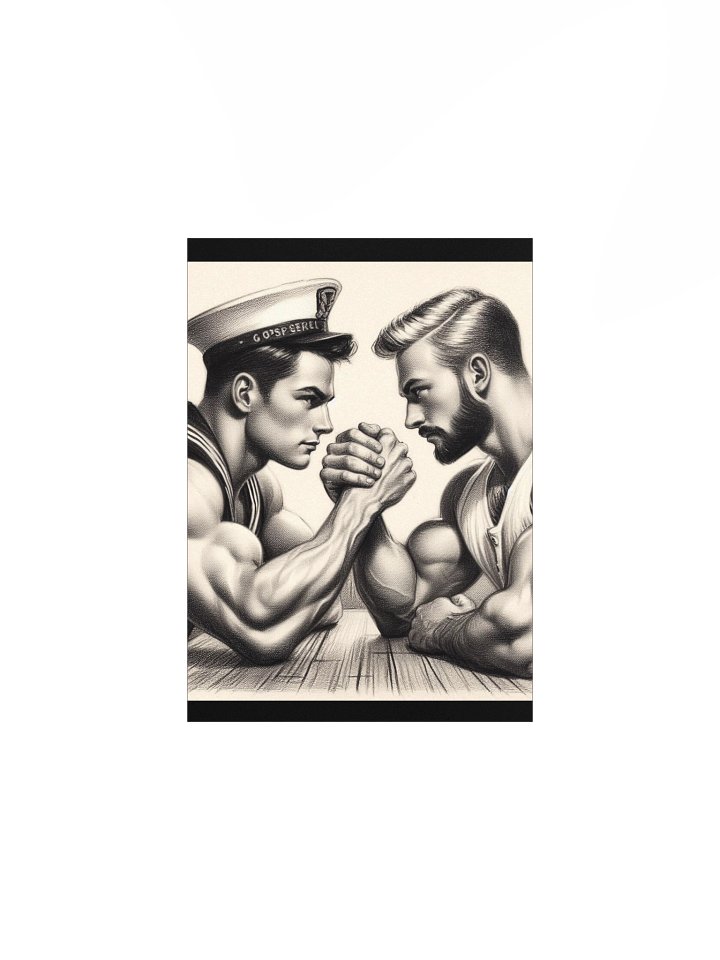 Up Close and Personal: Sailors – Tom of Finland Tribute Gay Pride Graphic Design Poster product image (1)