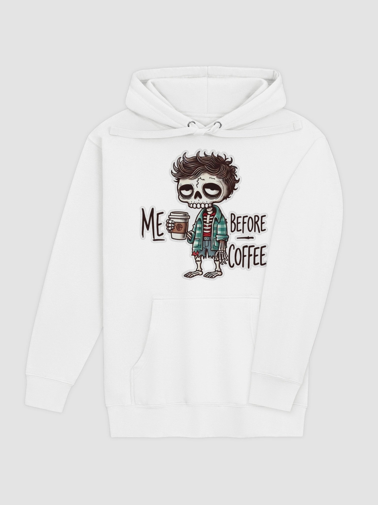 "Me Before Coffee" Zombie Dude Hoodie product image (5)