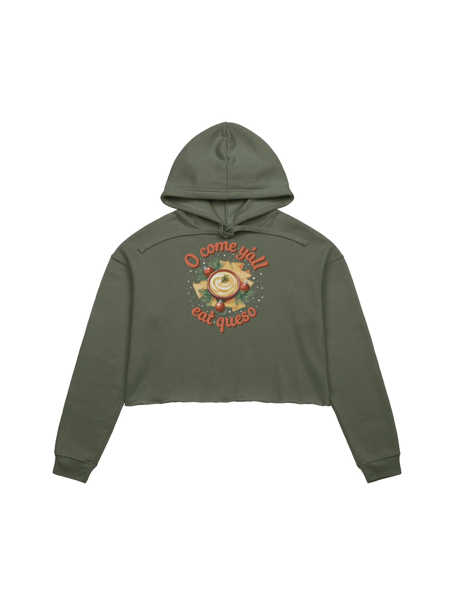 O Come Y'all Eat Queso Cropped Hoodie product image (1)
