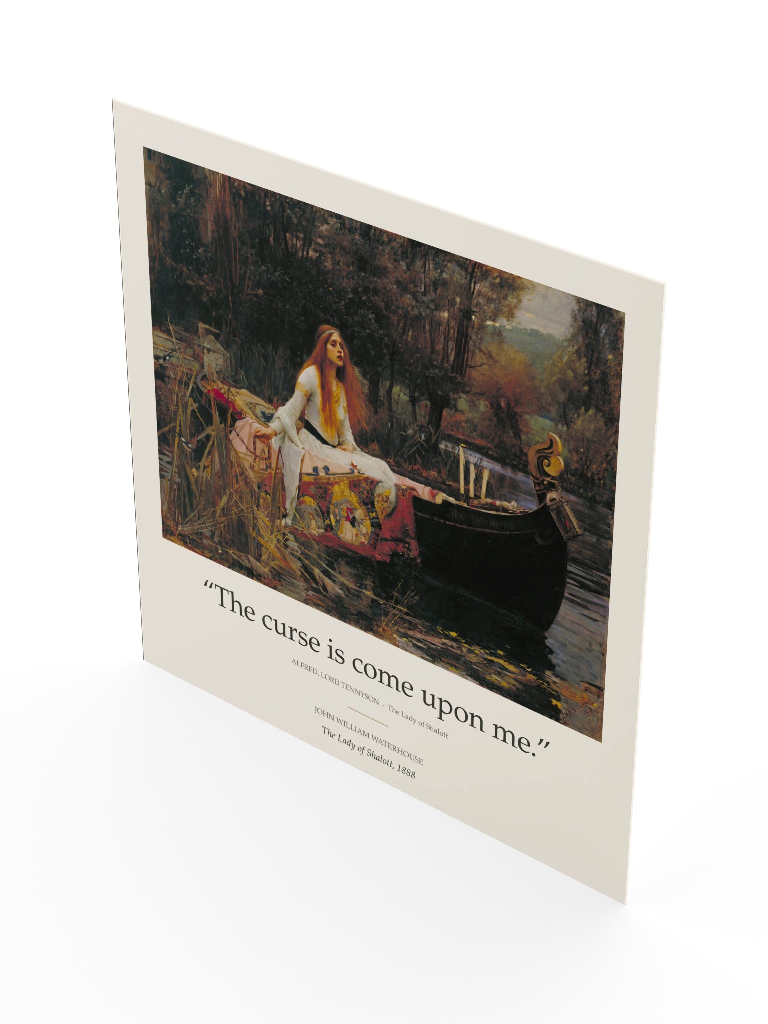 John William Waterhouse – The Lady of Shalott | The Curse Is Come Upon Me Poster product image (4)