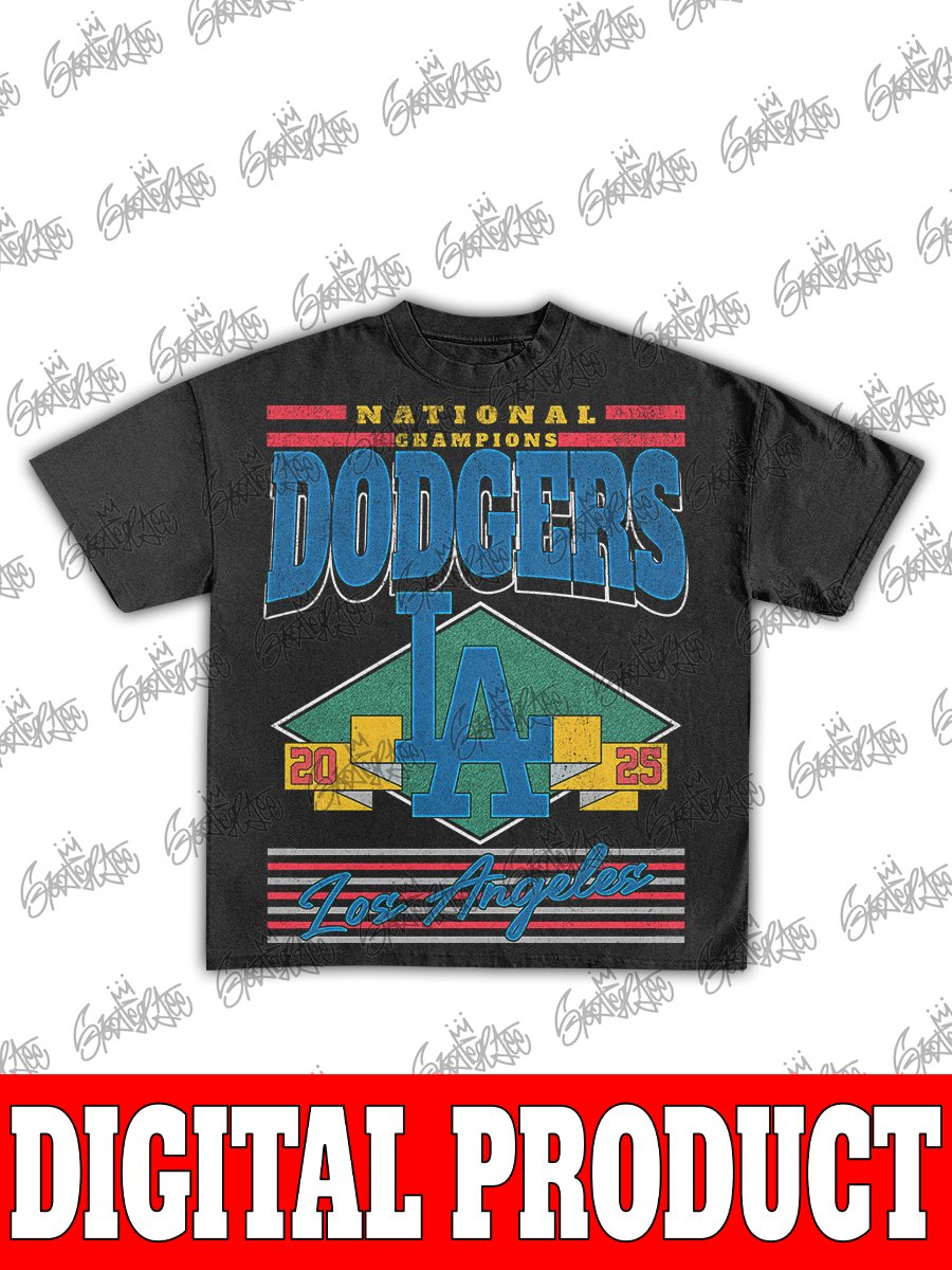 Los Angeles Dodgers 2025 National Champions LA Badge Graphic product image (1)