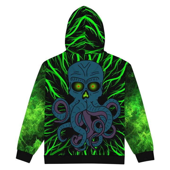 Cthulhu zip up hoodie product image (2)