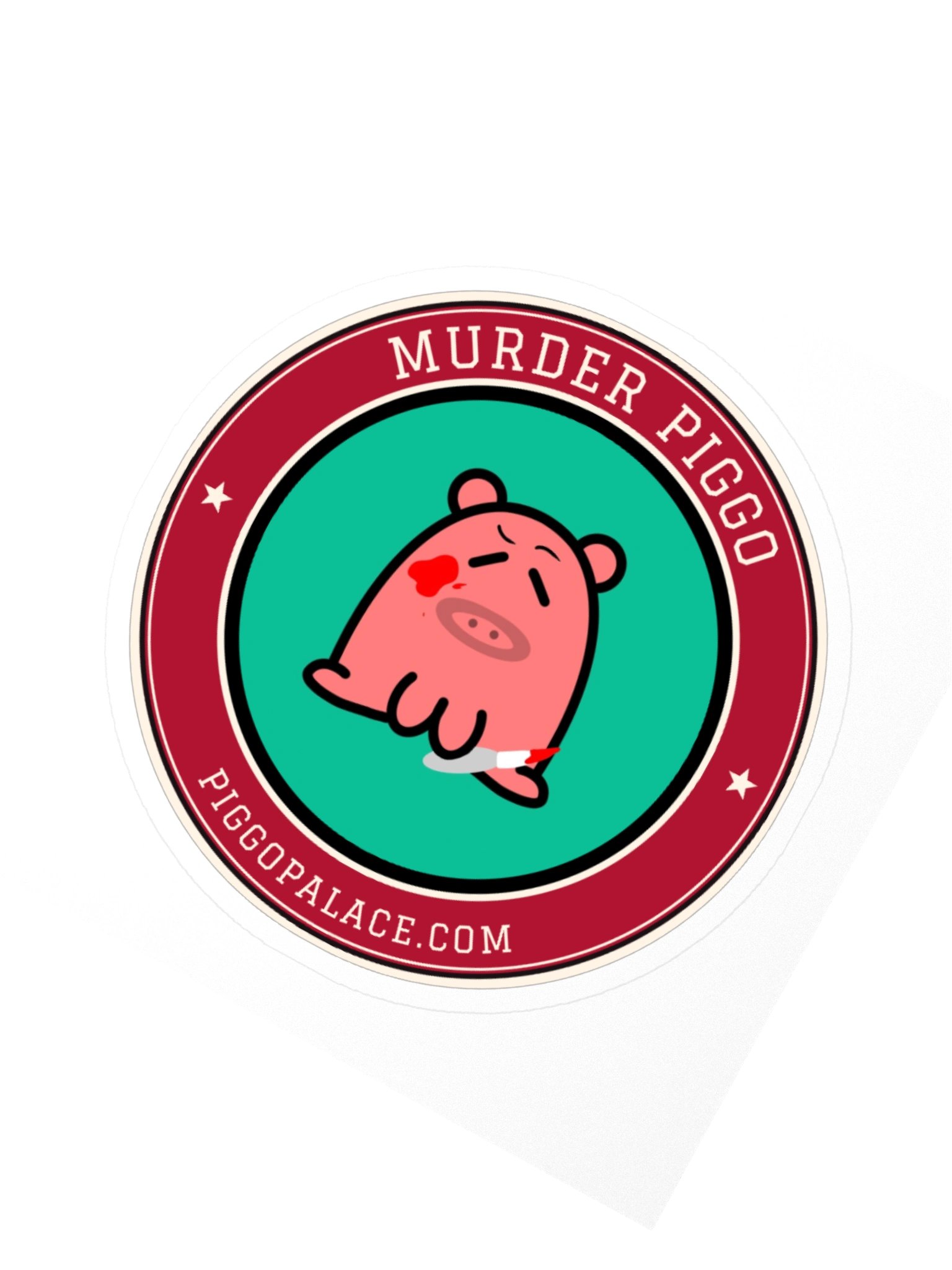 Murder Piggo Varsity Sticker product image (5)