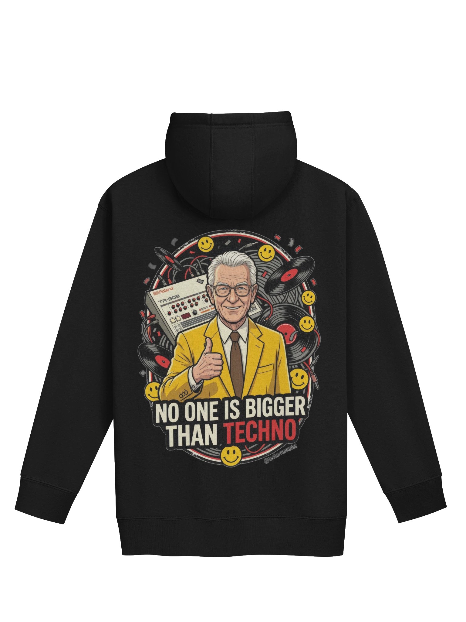 No One Is Bigger Than Techno Hoodie product image (2)