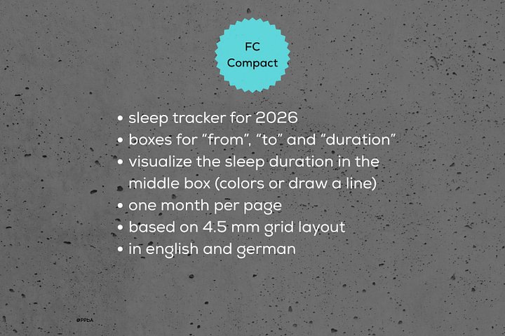 sleep tracker - Franklin Covey Compact - 2026 product image (2)