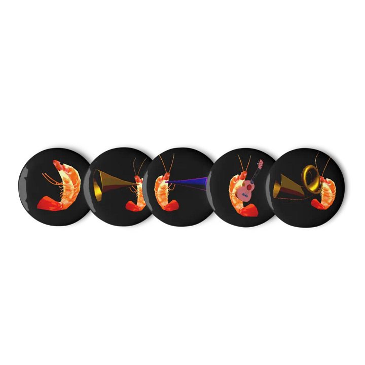 Shrimp Button Pins product image (1)