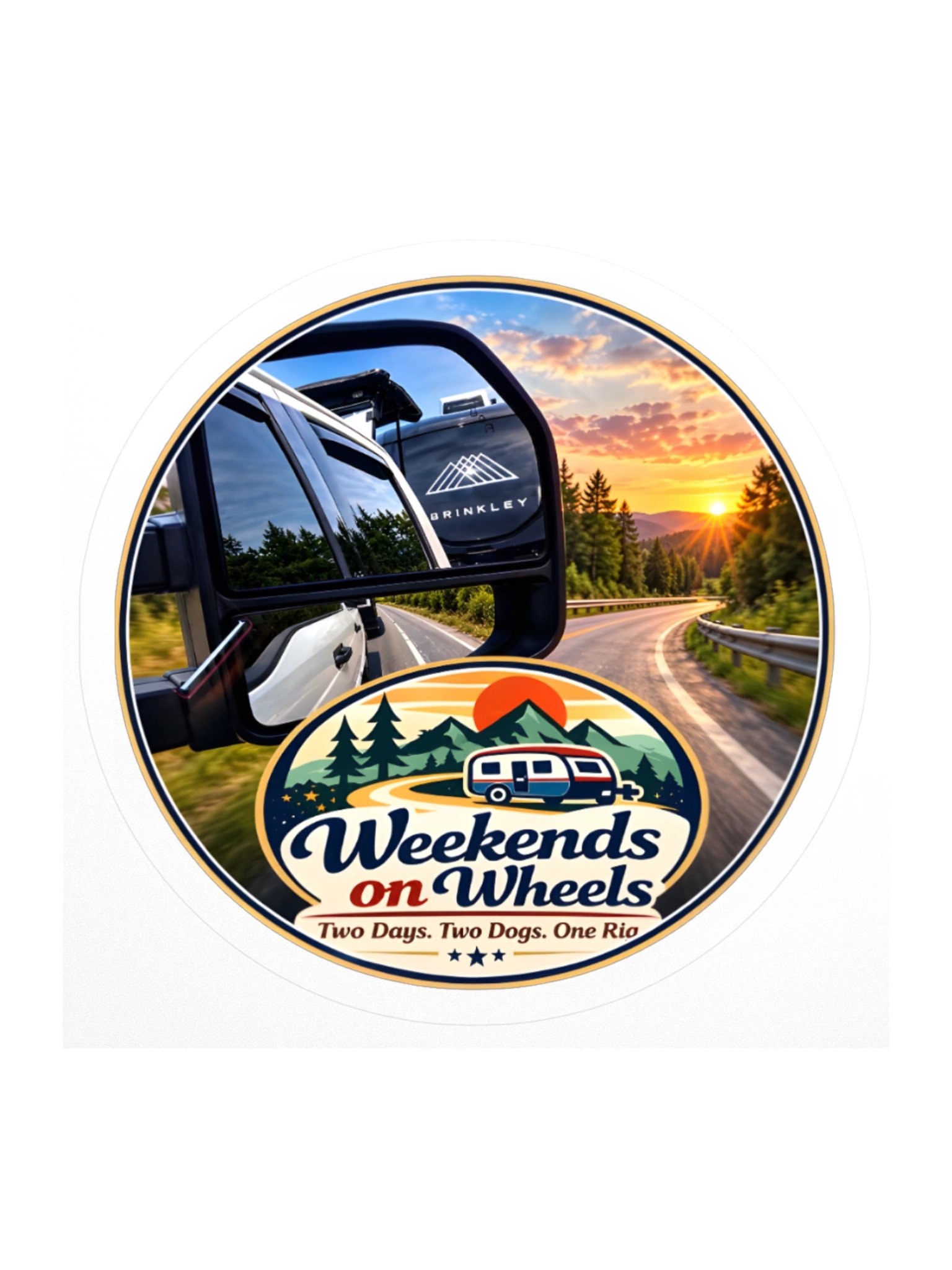 Weekends on Wheels Logo Sticker – Brinkley Edition product image (2)