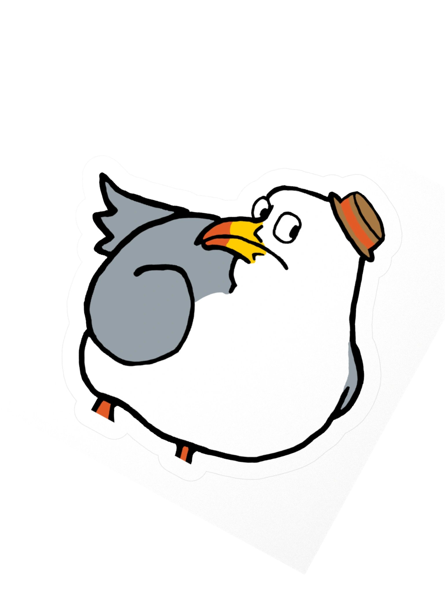 Chonky Seagull Sticker product image (2)