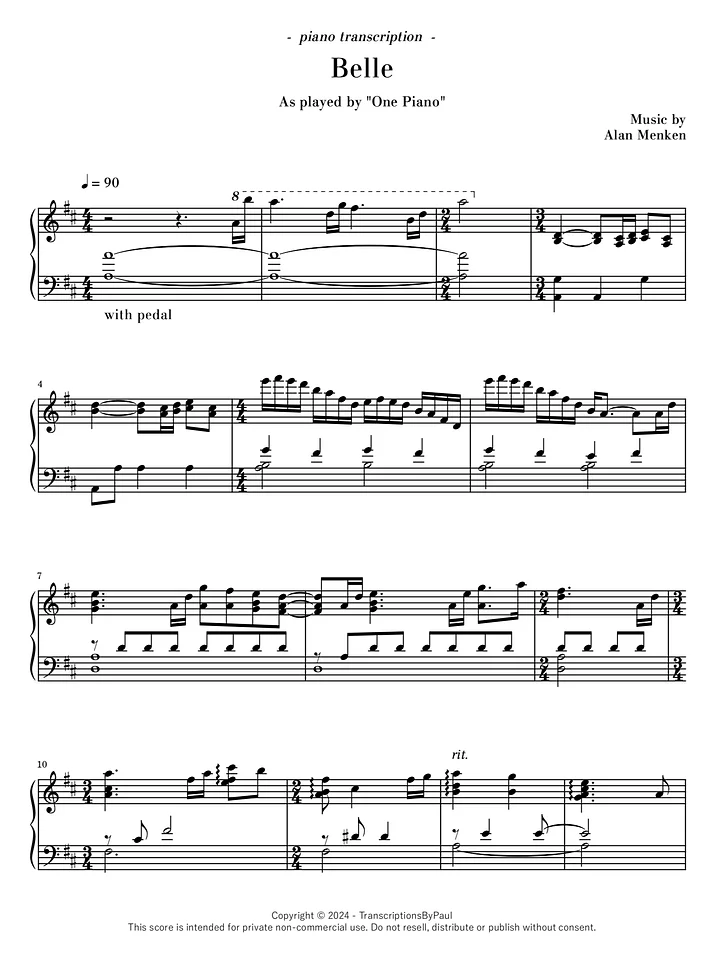 Belle - One Piano product image (1)