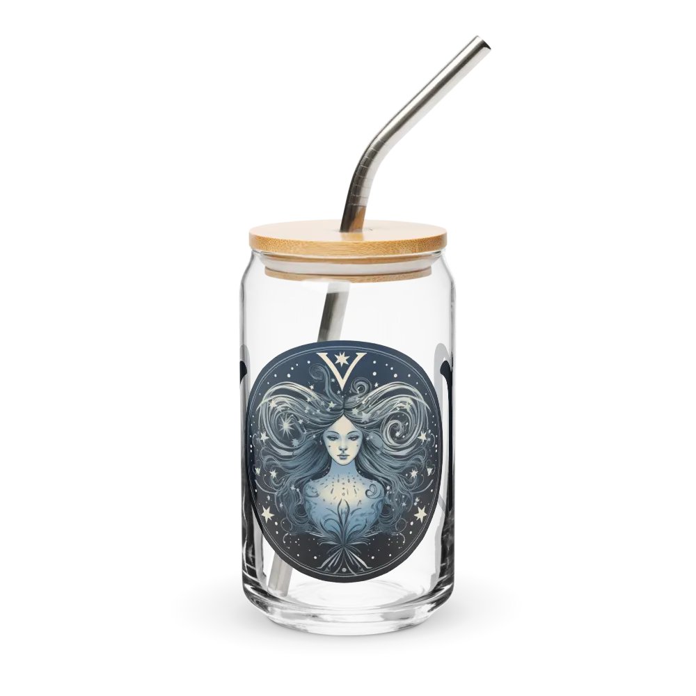 Virgo Zodiac Glass Can Sipper product image (2)