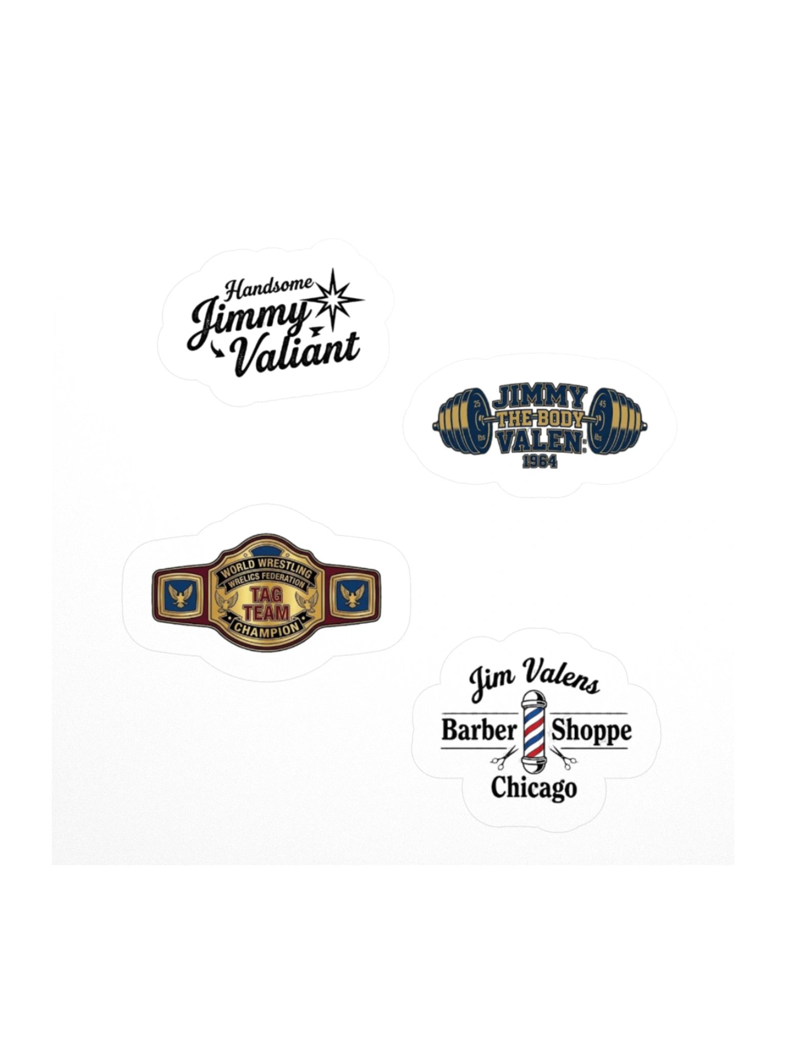 Jimmy Valiant 60s Kiss Cut Sticker Set product image (2)