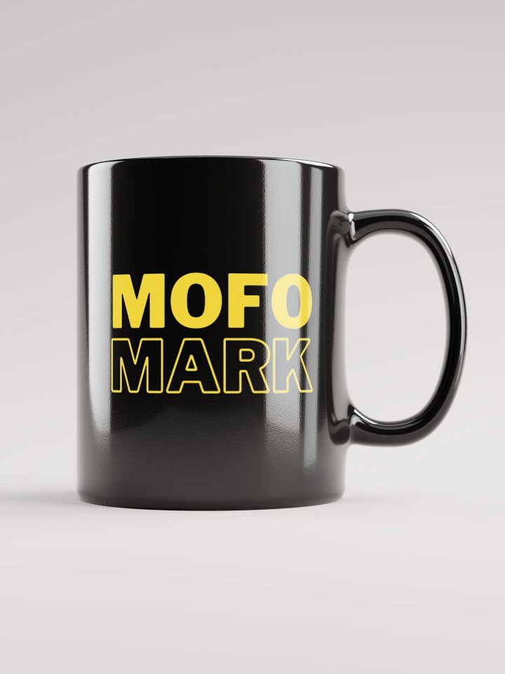 MOFO Mark Black Ceramic Coffee Mug product image (1)