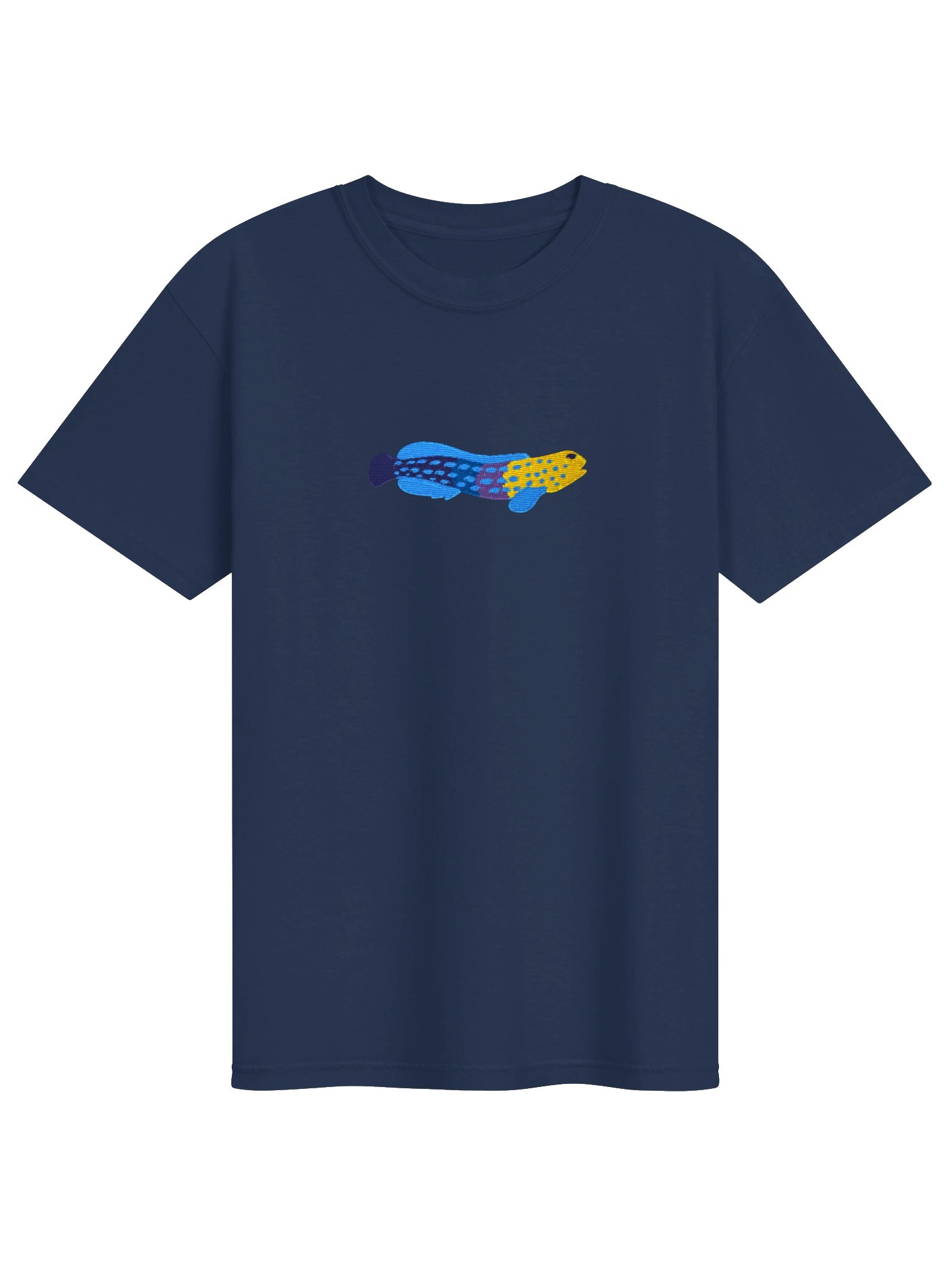 Blue Spotted Jawfish Embroidered Shirt | Reef Aquarium Fish Embroidery Tee | Saltwater Marine Fish Apparel product image (9)