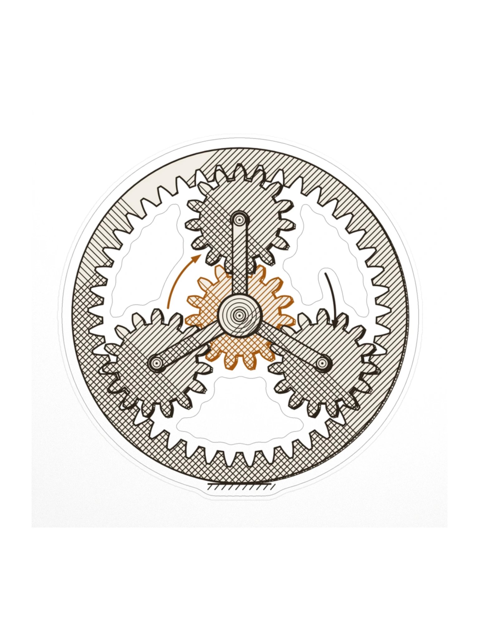 Planetary gear sticker · MOTION 01 product image (1)