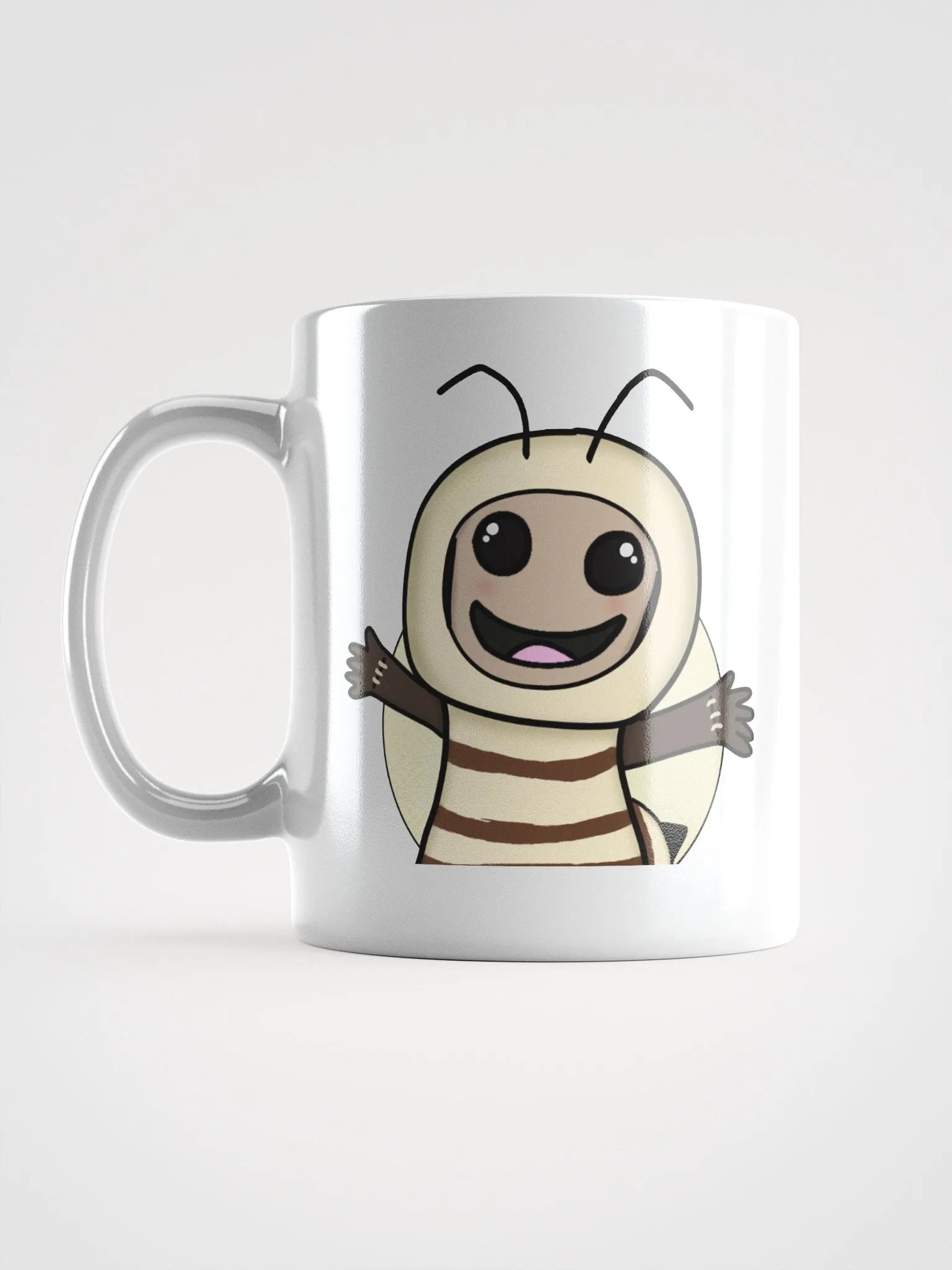 bee sack boy white mug product image (2)