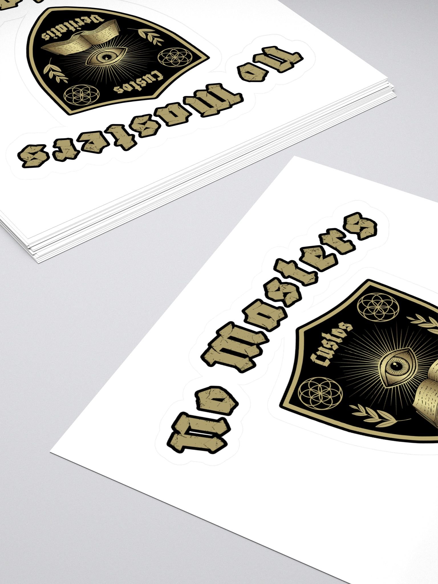 No Masters & No Slaves Shield Sticker product image (4)