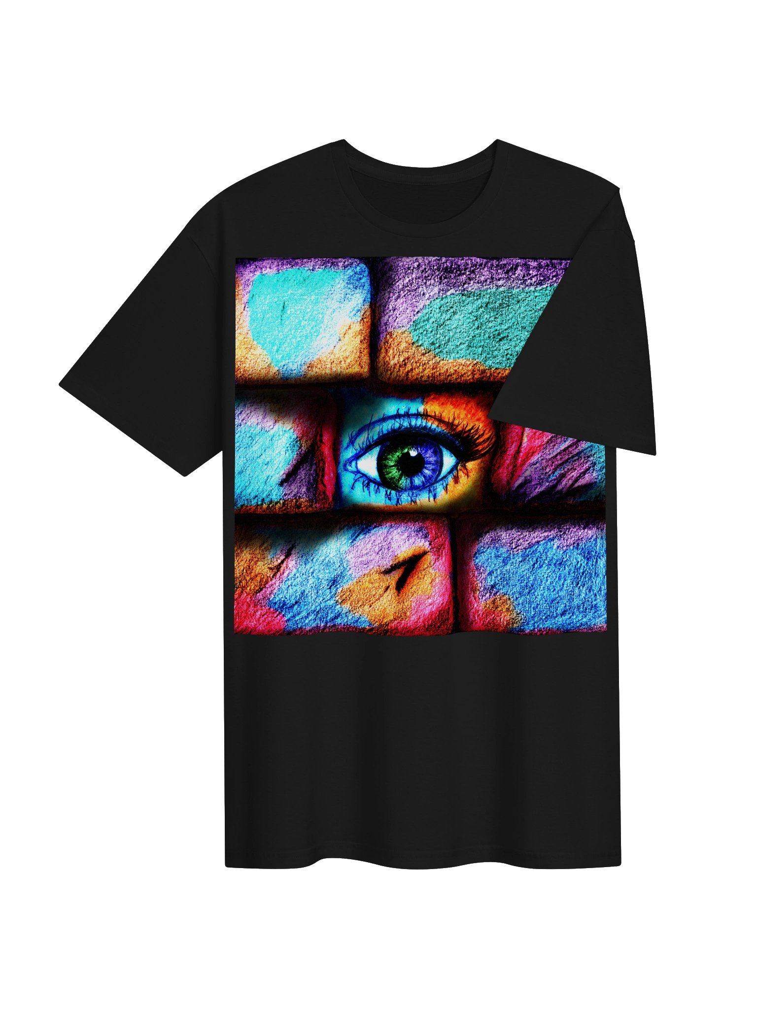 "Eye behind wall" T-Shirt. Unisex Gildan Softstyle T-Shirt product image (3)
