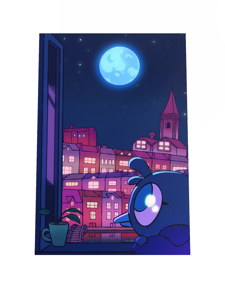 Bird Moonlight City Poster product image (1)