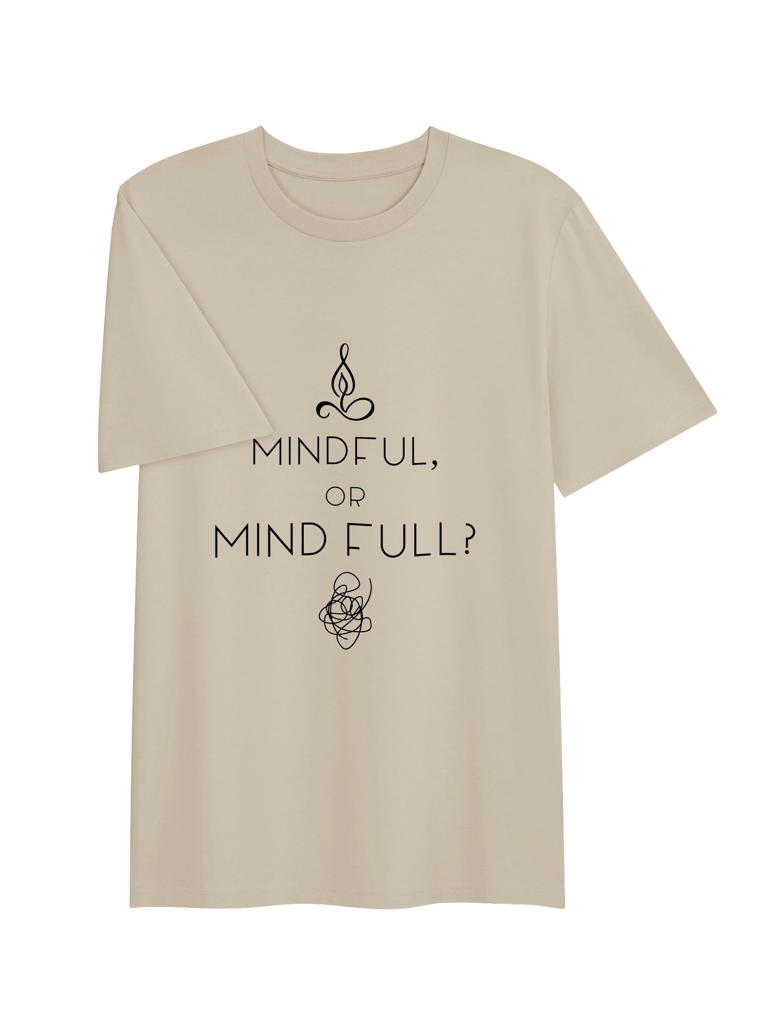 Mindful or Mind Full? — the one that jokes first, then makes you think |Unisex Ribbed-Neck Tee product image (11)