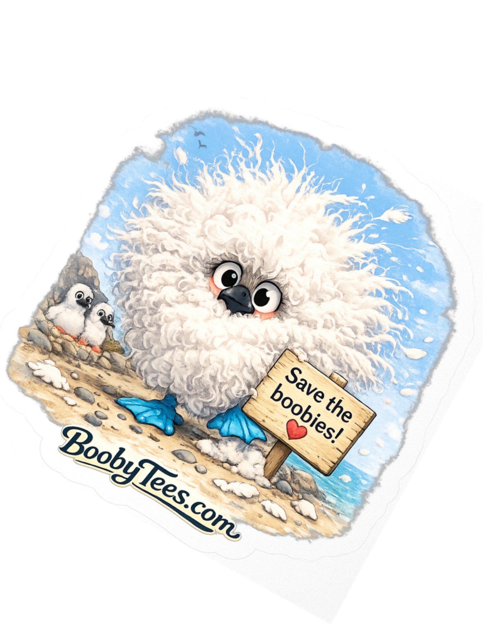 Save the Boobies! Sticker product image (4)
