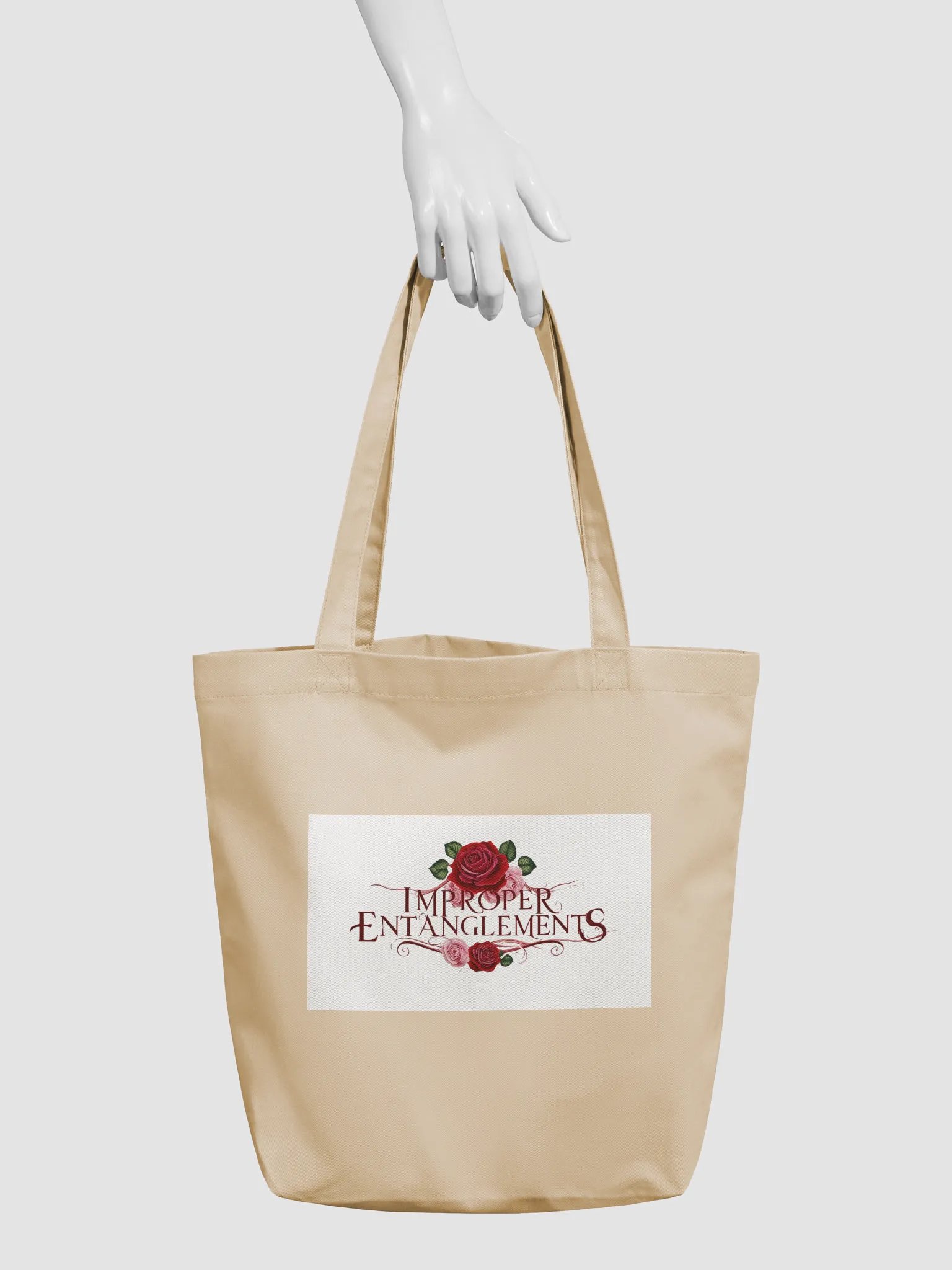 Improper Entanglements – “Read with Caution” Canvas Tote product image (3)