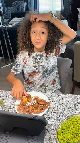 He loves soft shell crabs!