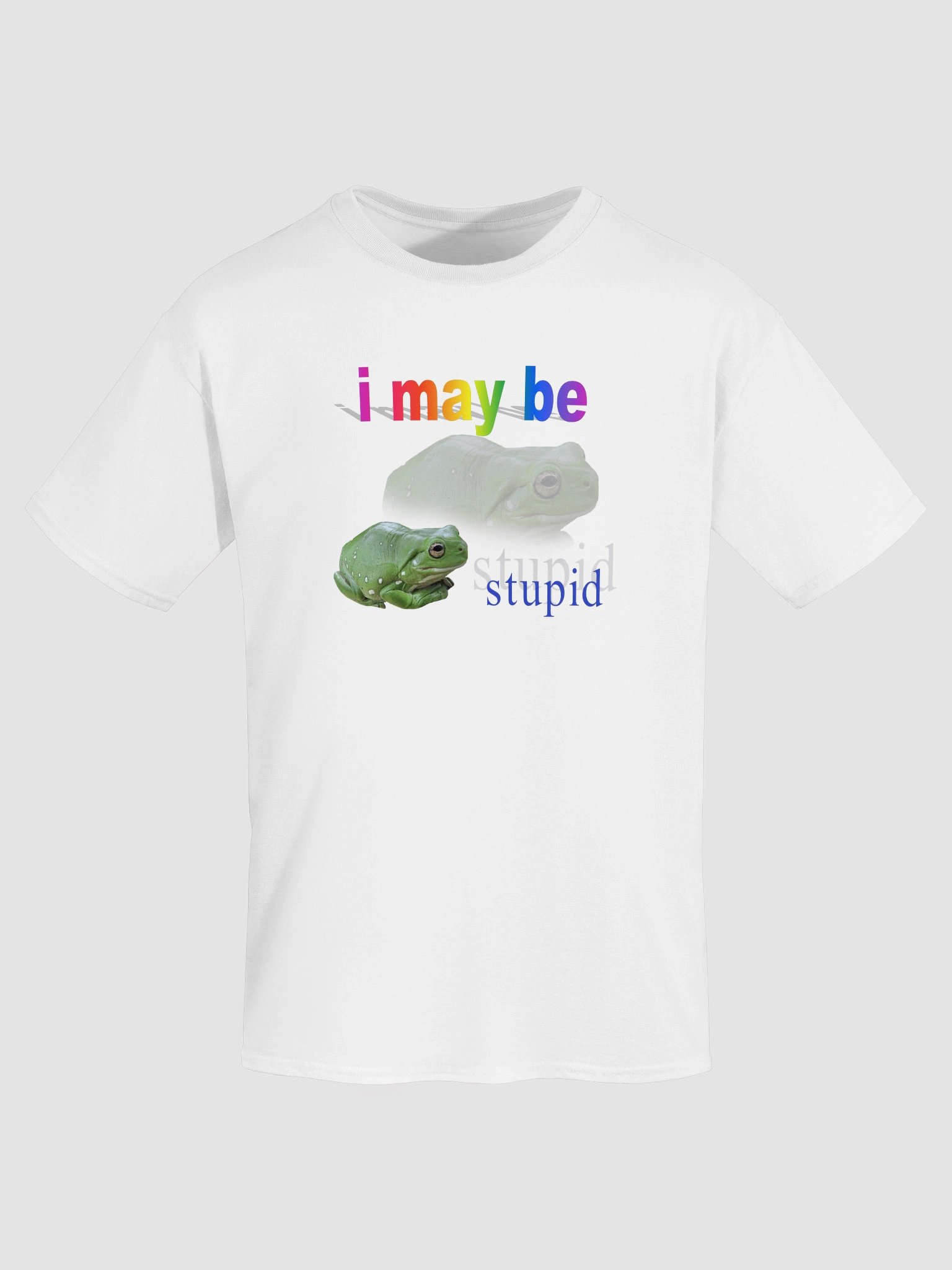 I may be stupid frog T-shirt product image (48)