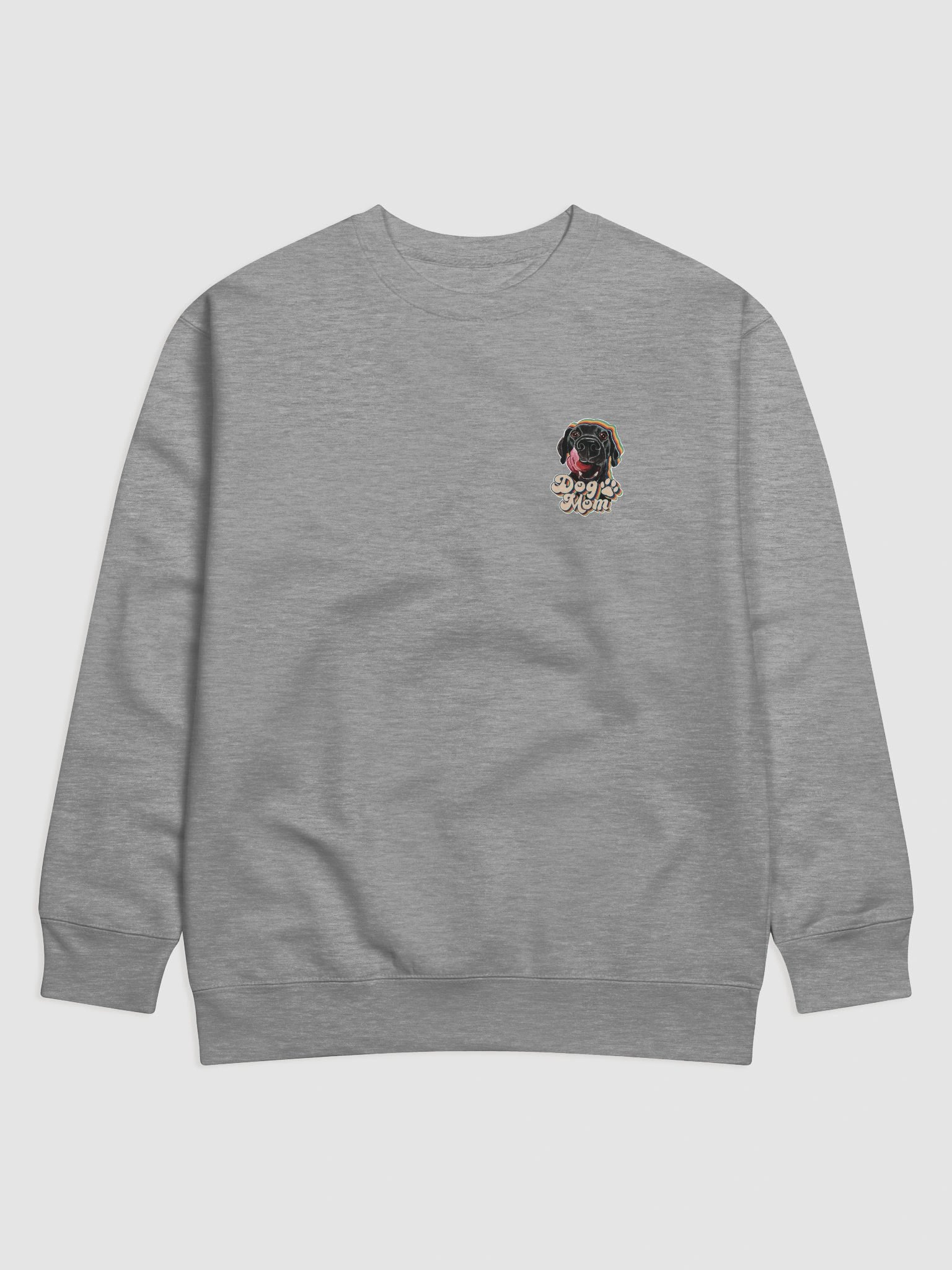 Black Lab Dog Mom Sweatshirt All colors Small print product image (27)