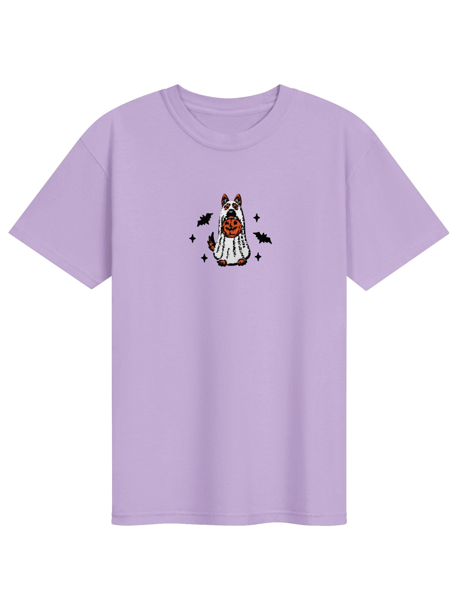 Halloween German Shepherd(Red) Embroidered T-Shirt product image (4)