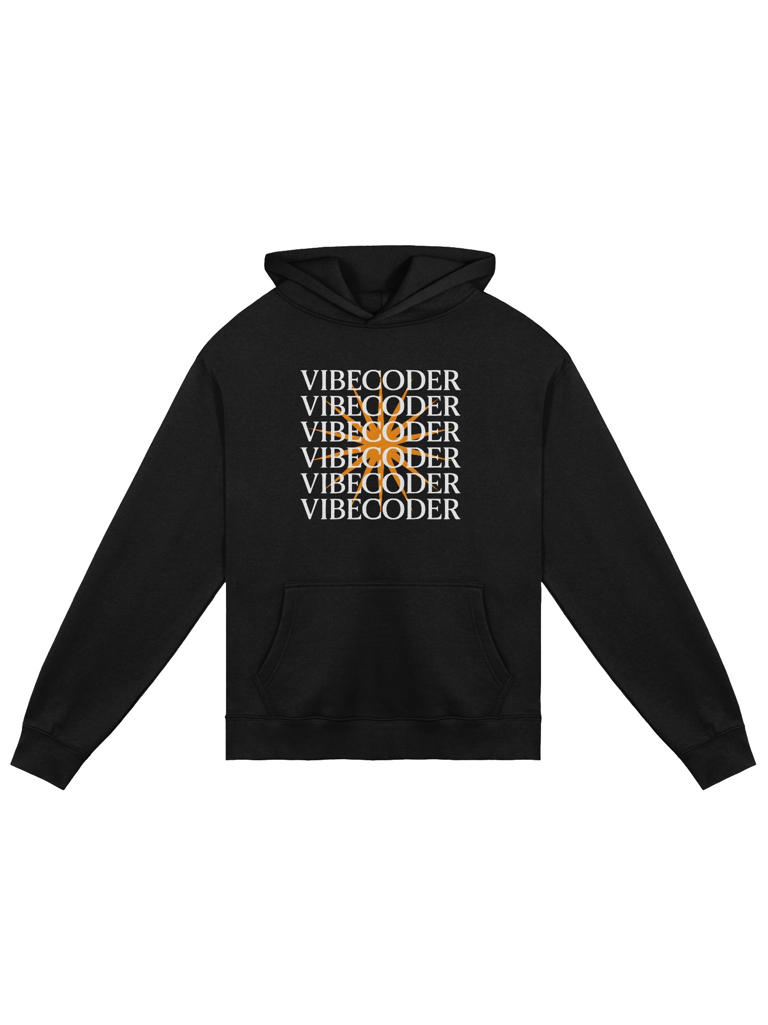 VIBECODER Stack Hoodie — ship in flow, build on vibe | vibe code merch product image (1)