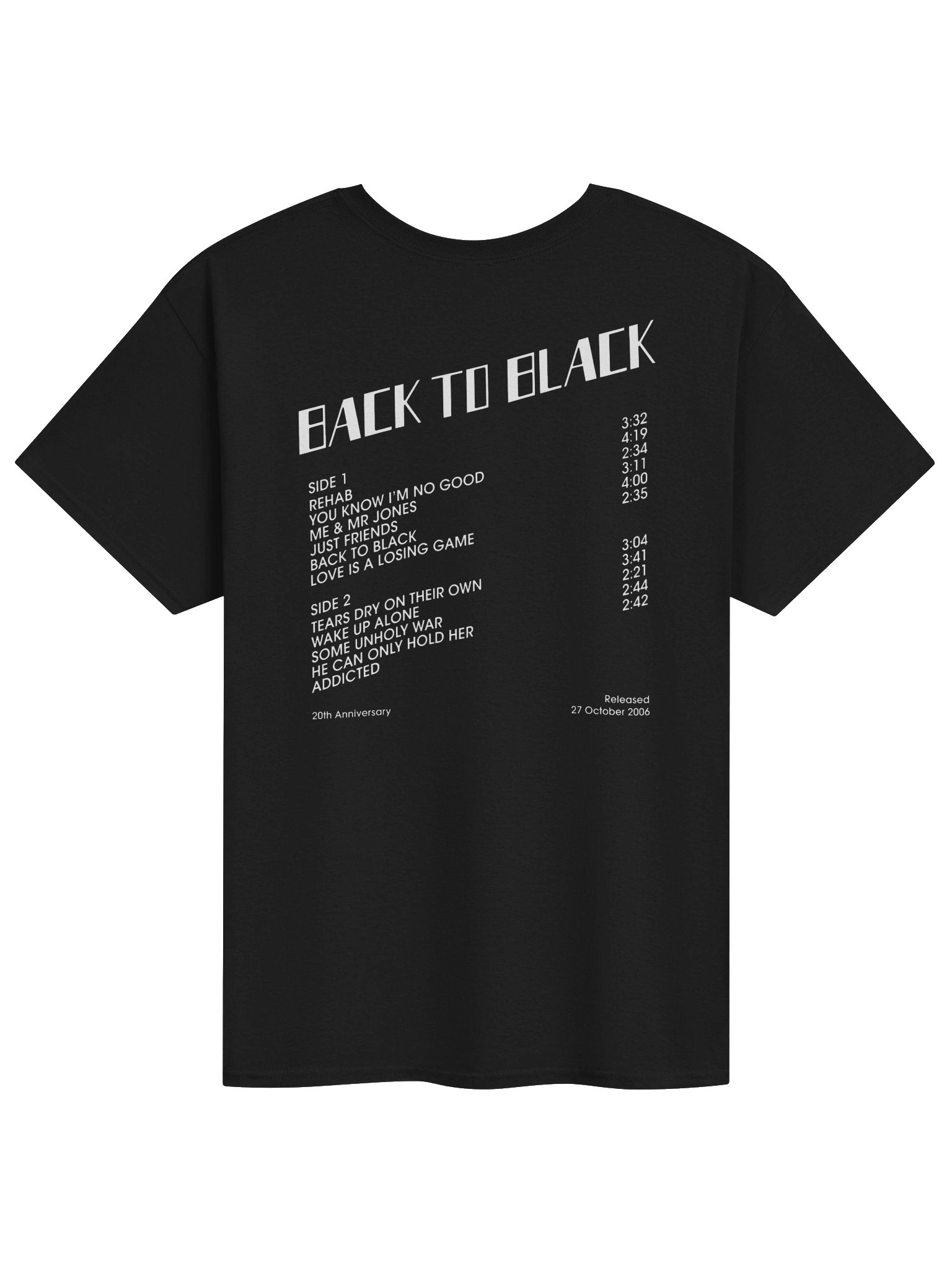 Back To Black Anniversary Amy Winehouse T-Shirt product image (2)