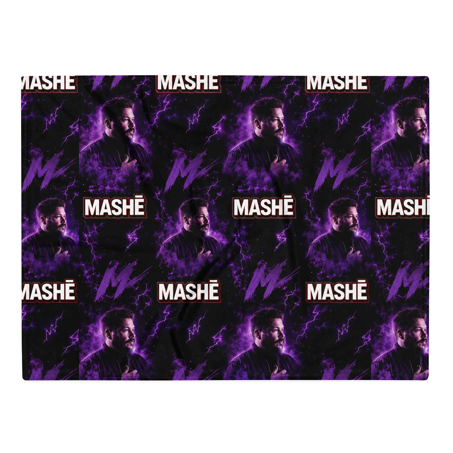 MASHĒ Purple Pattern Throw Blanket product image (2)