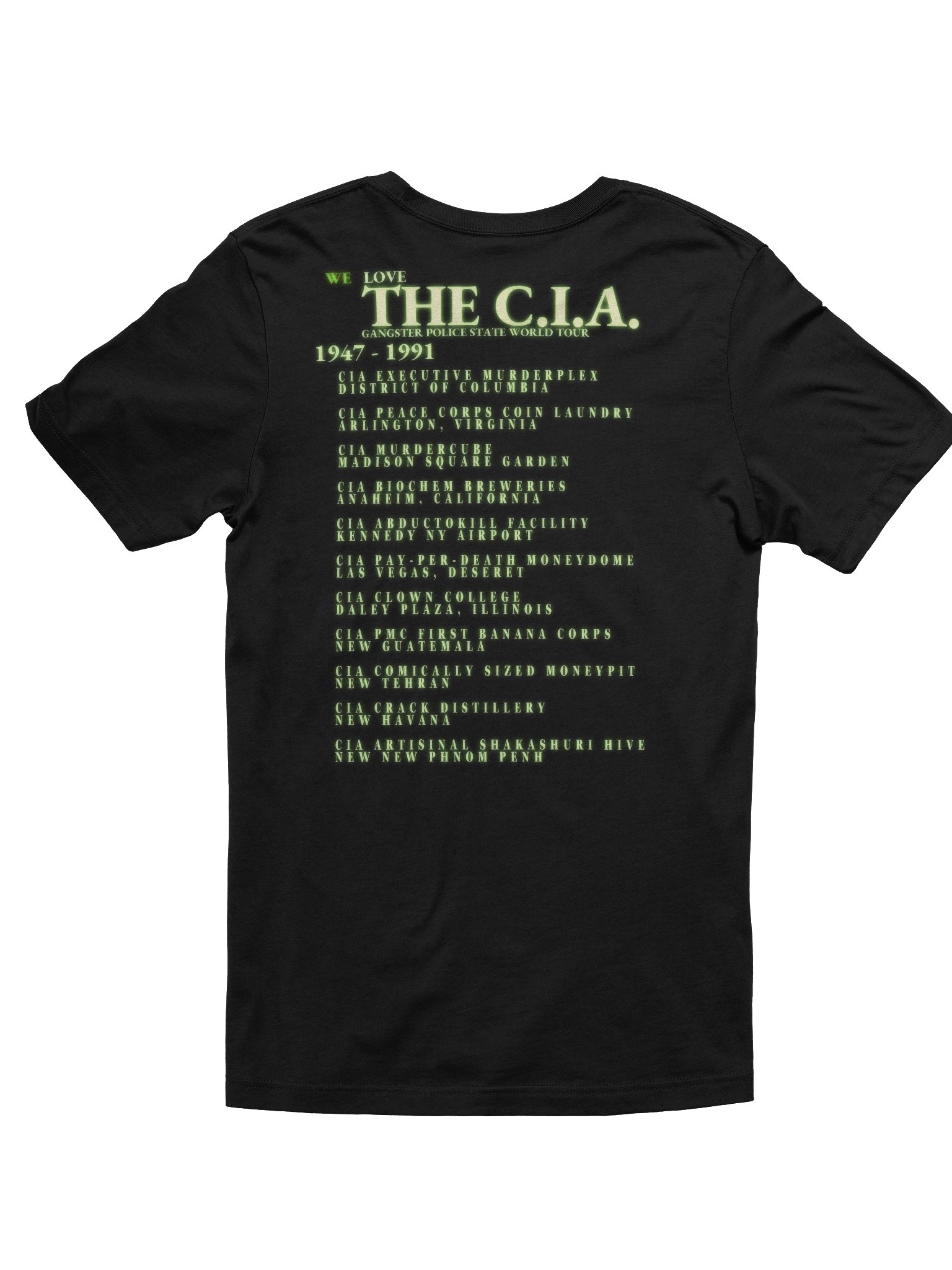 The CIA World Tour T-Shirt - 2nd Edition product image (2)