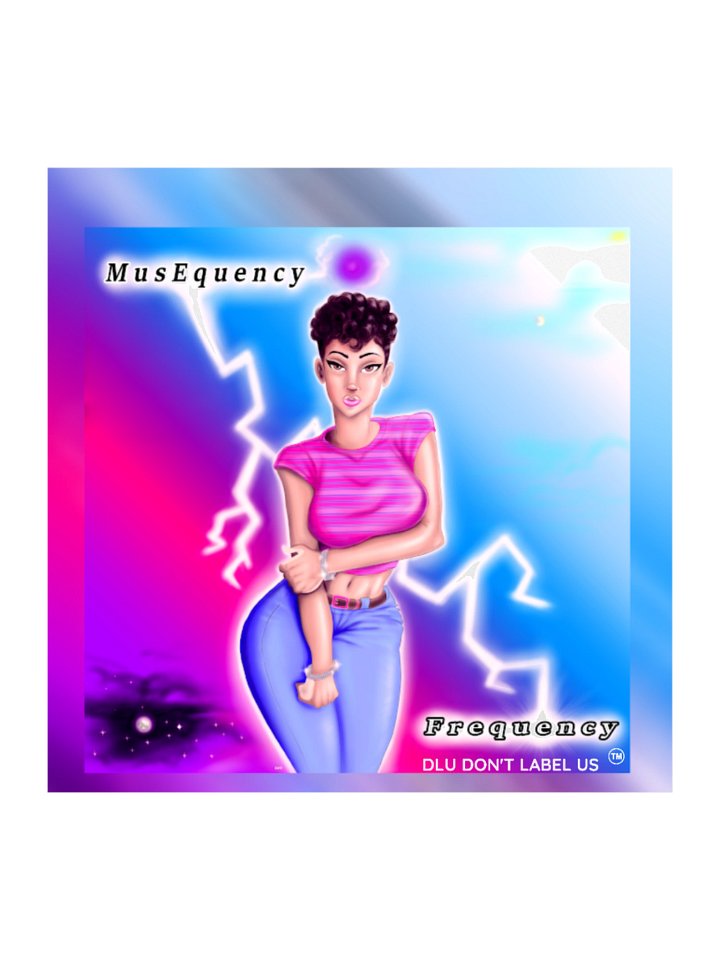 DLU DON’T LABEL US® Frequency Funk Kiss Cut Stickers product image (1)