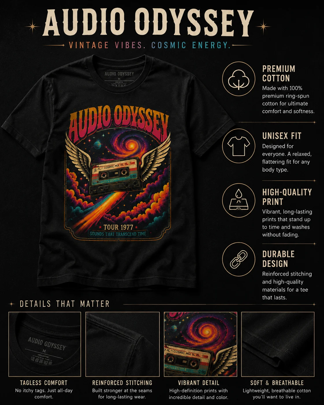 Audio Odyssey Cosmic Mix Tee product image (2)