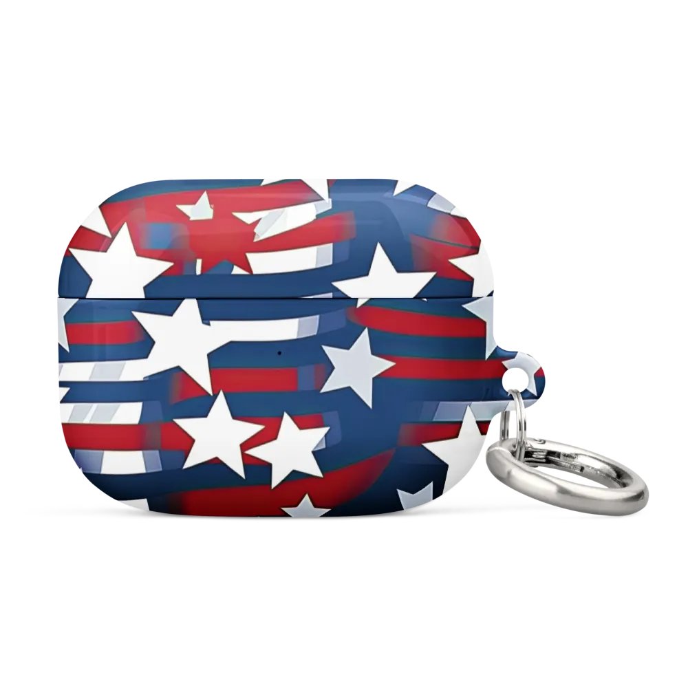 Patriotic Waves All-Over Print AirPods® Pro Gen 1 and 2 Gen 1 and 2, Gen 3 Cases product image (4)