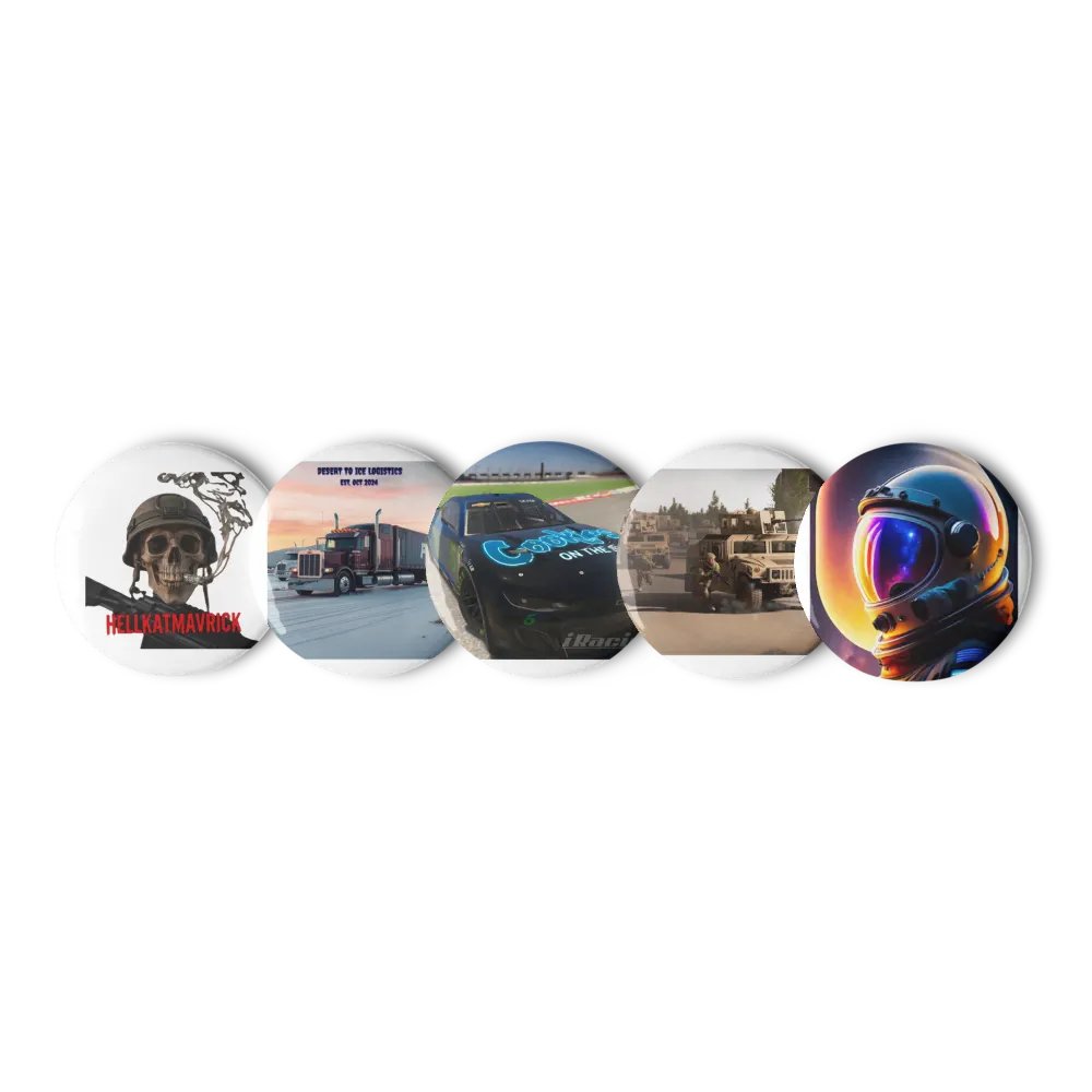 Skull & Bullet Pin Button Set product image (4)