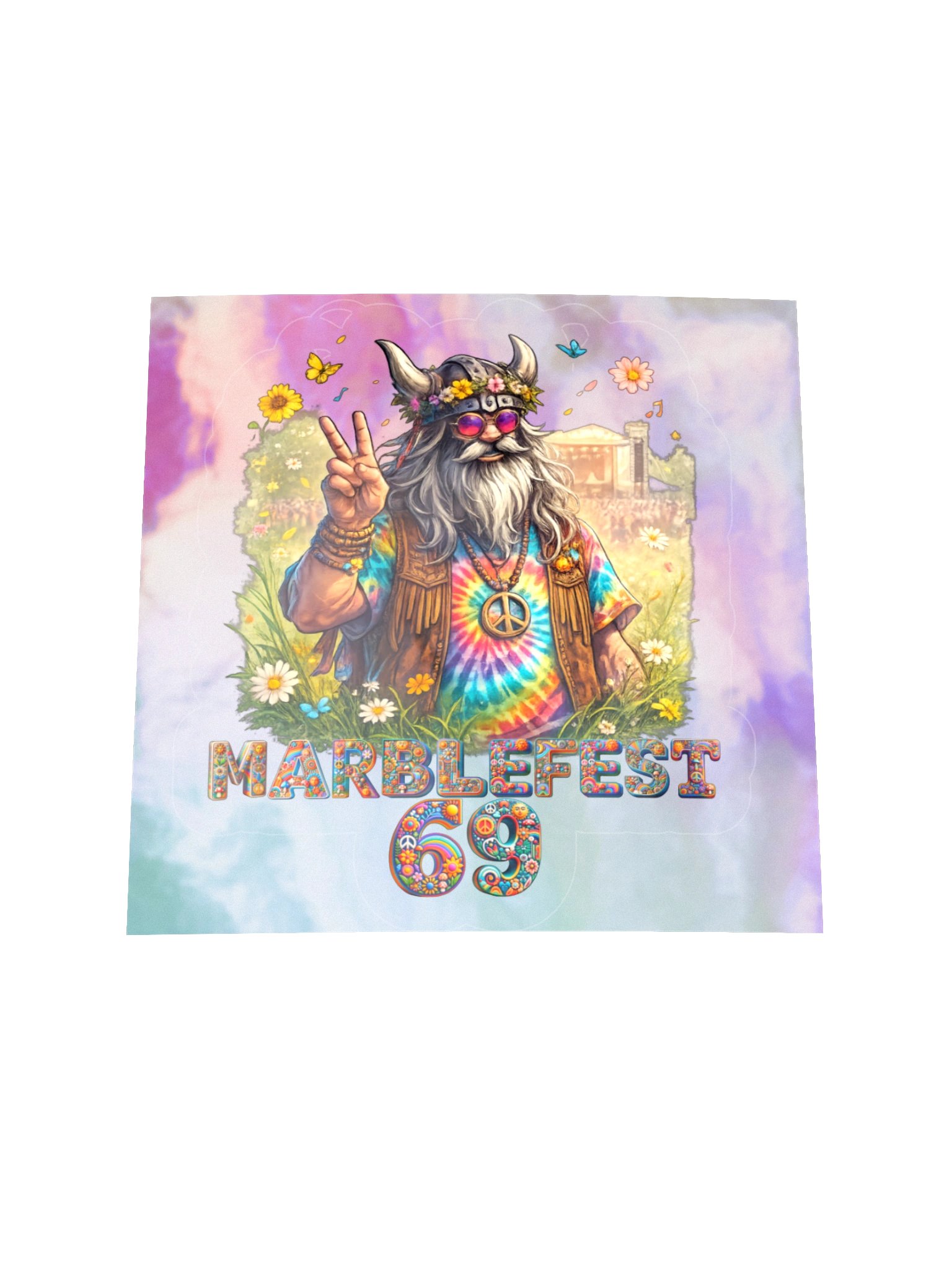 Axeh0le Marblefest 69 Holographic Sticker product image (1)