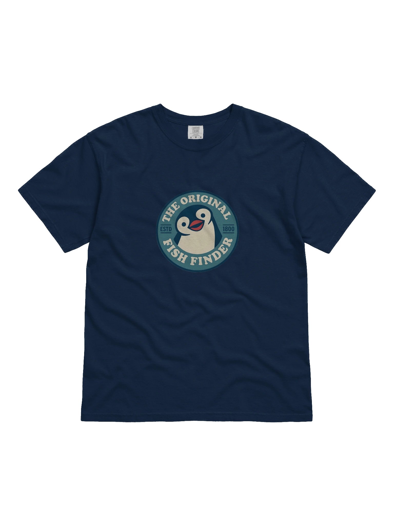TOFF Penguin T-Shirt / The Original Fish Finder Penguin T-Shirt Full Colour Heavyweight product image (1)