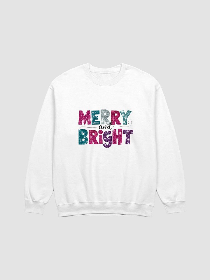 Merry & Bright Glittery-Look Crewneck Sweatshirt product image (2)