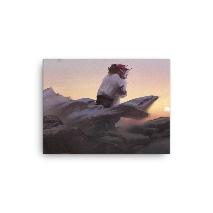 Thin Canvas Print - Wolf Hug product image (1)