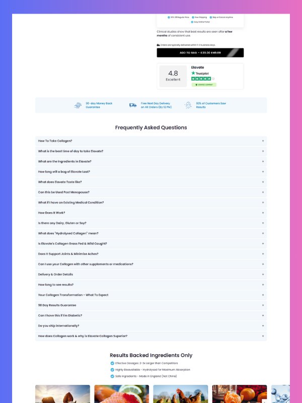 Supplement Product Page – Collagen & Beauty Wellness Template product image (7)