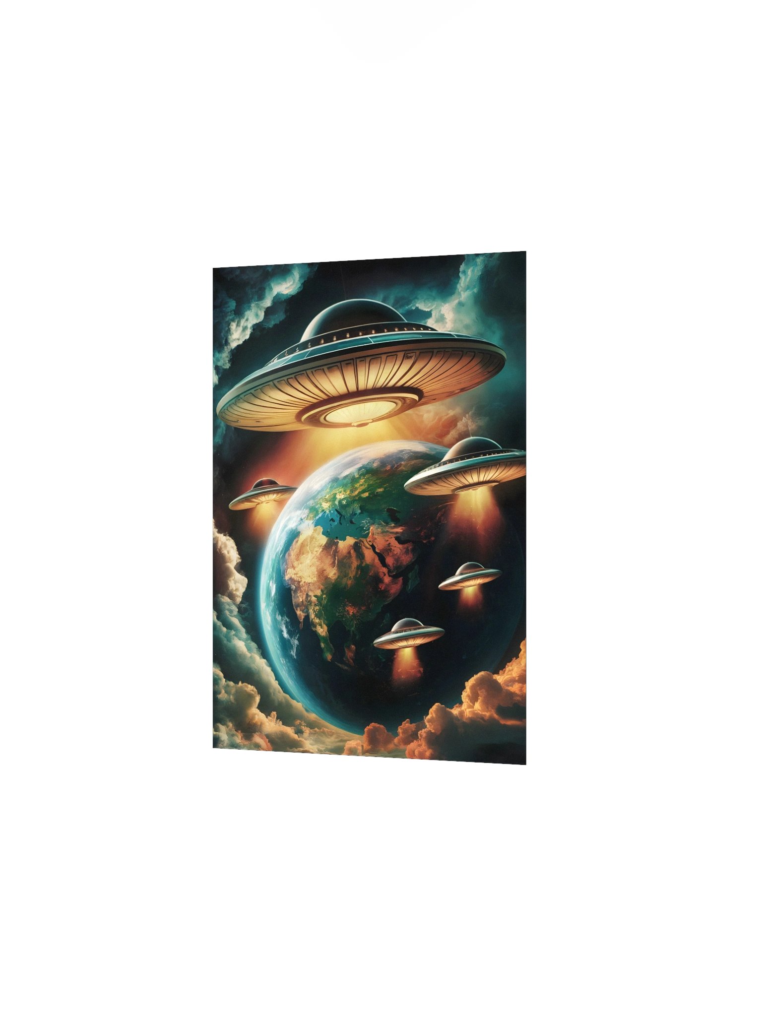 👽 Alien Invasion Poster – Retro Sci-Fi Extraterrestrial Wall Art product image (3)