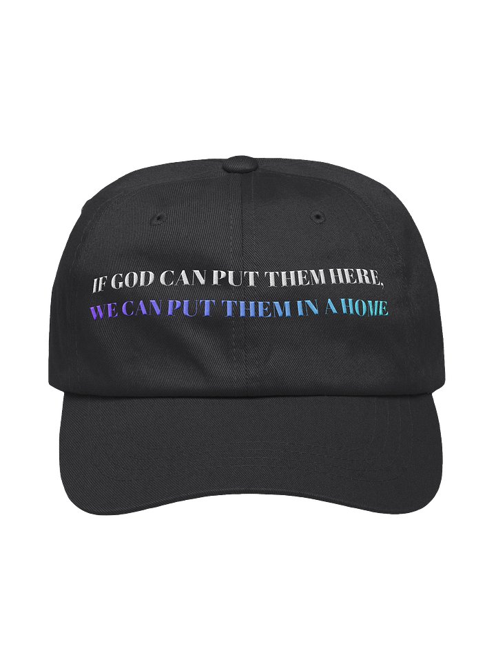 IF GOD CAN PUT THEM HERE, WE CAN PUT THEM IN A HOME HAT product image (1)