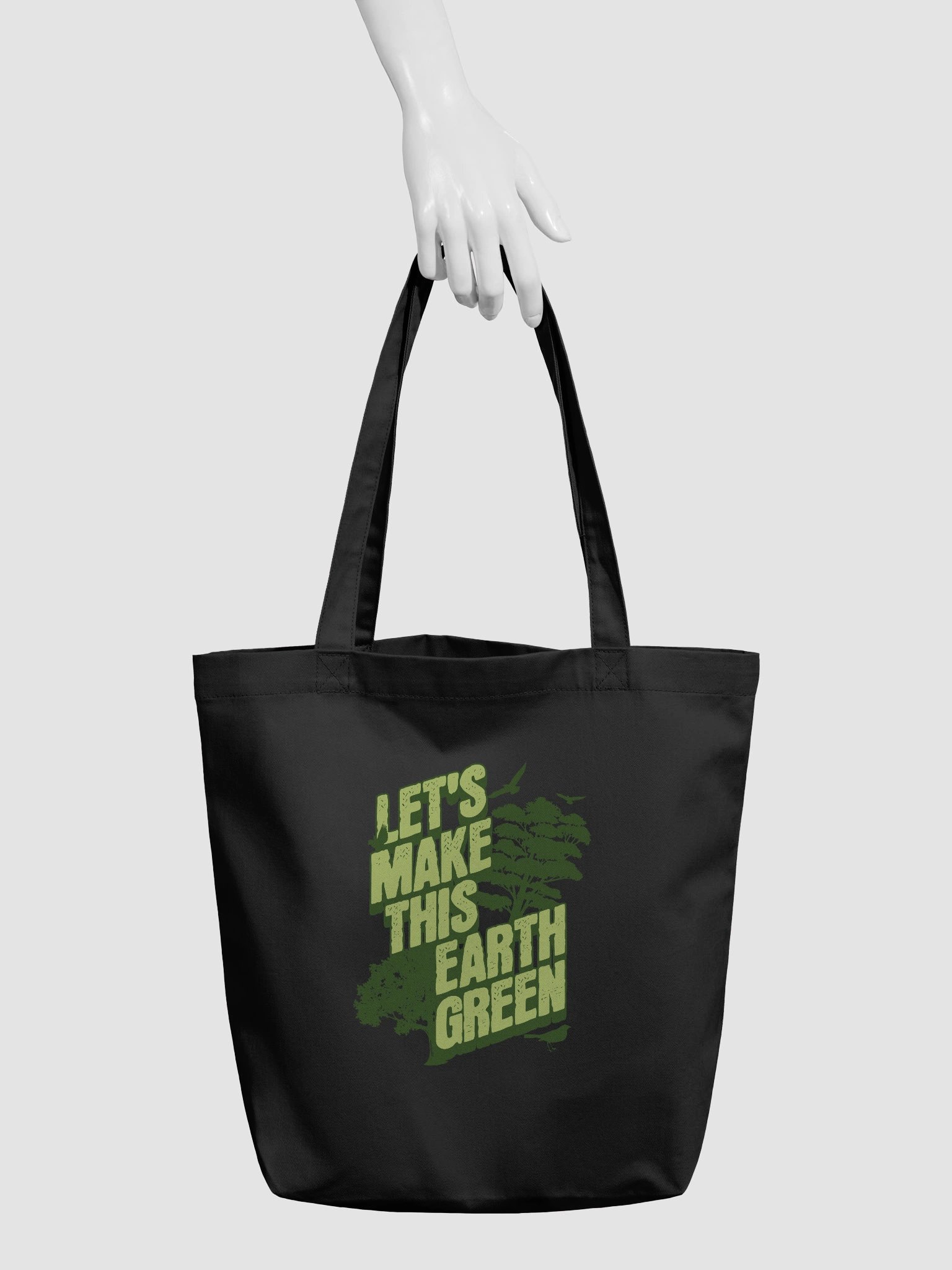 Eco-Friendly Tote Bag: Let's Make This Earth Green Together product image (6)
